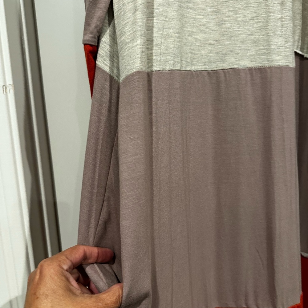 Celeste Color Block Open Cardigan - Picture 2 of 2
